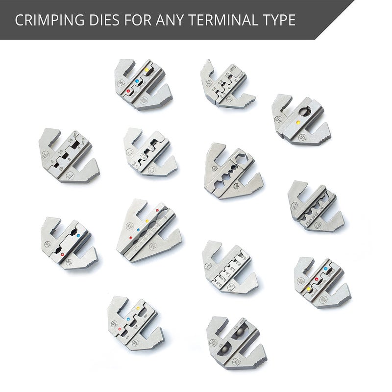 Wirefy Open Barrel Terminal Die 20-10 AWG | Replacement Die for Wirefy Crimping Tool | Compatible with OEM, Molex, Delphi, AMP, Deutsch Terminals - Image 5